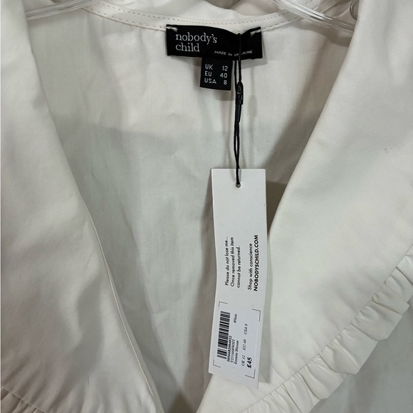 Nobody's Child White Emmy Blouse NWT - Picture 2 of 5